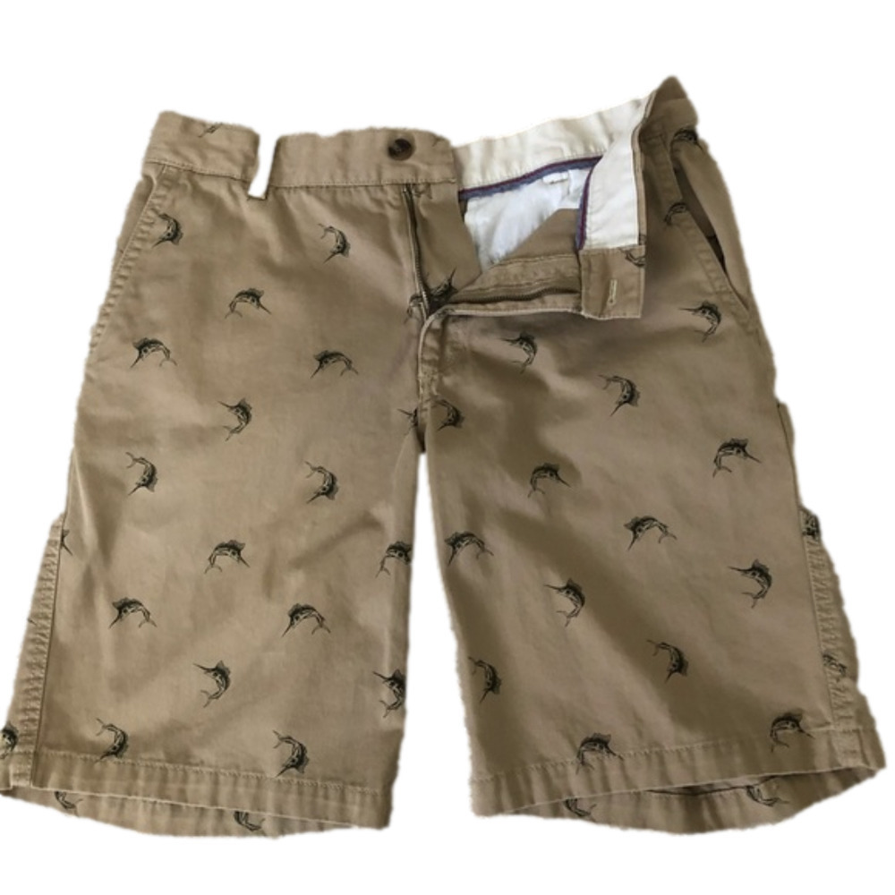 IZOD Saltwater Shark-print Shorts